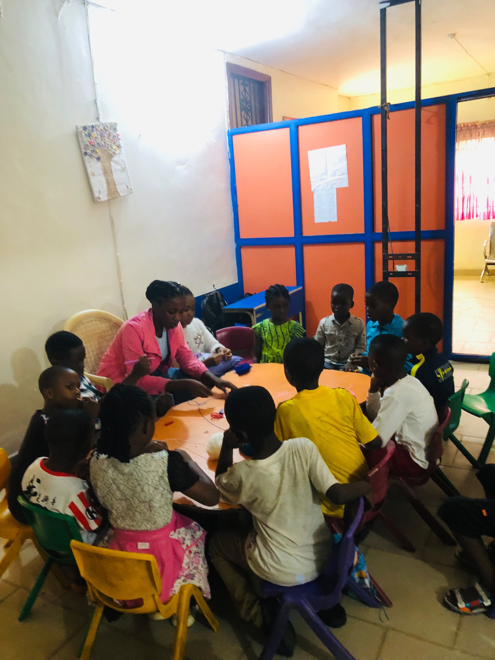 Rehoseba pupils in a classroom activity